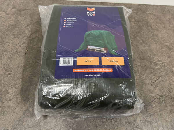 Konvox Dekkleed 8x12m 150gr/m2 groen