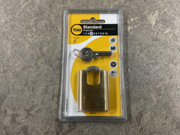 8x Yale messing hangslot 40mm Y110C/40/119/1
