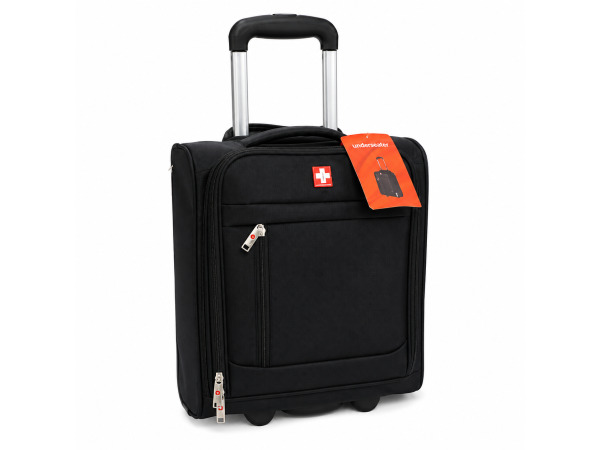 Reiskoffer Swizz Traveller Black Zwart met Cijferslot