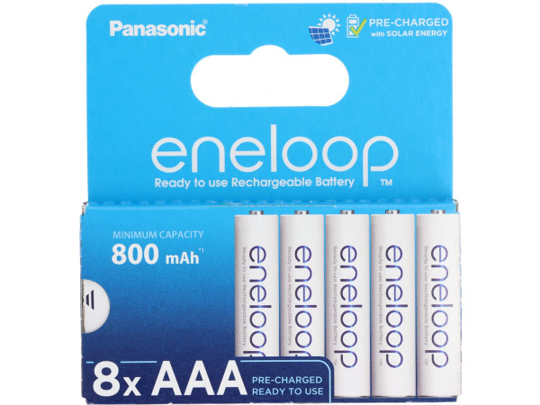 Panasonic eneloop - oplaadbare batterij 800mAh (8-pack)
