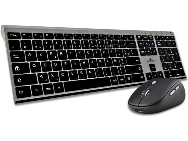 BlueElement draadloos oplaadbaar toetsenbord - muis (AZERTY)