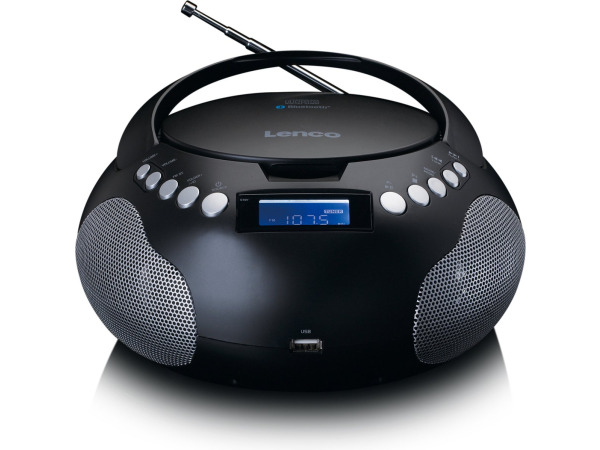 Lenco SCD-331BK Draagbare CD Speler - Bluetooth, MP3 en USB