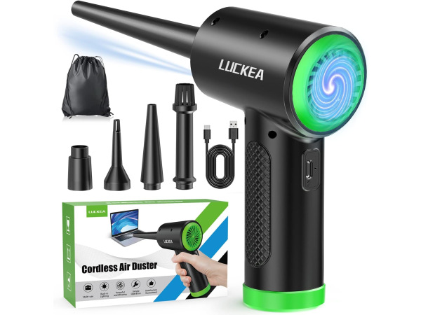 LUCKEA Elektrische persluchtventilator - 3 snelheden - USB-C