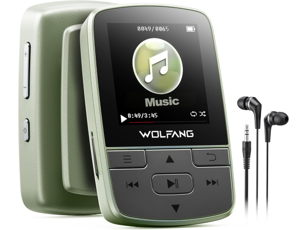WOLFANG MP3-speler met Bluetooth 5.2 - FM-radio