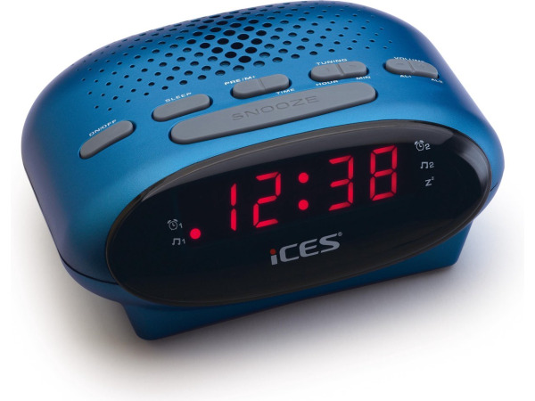 Ices ICR-210 - Wekkerradio - Blauw