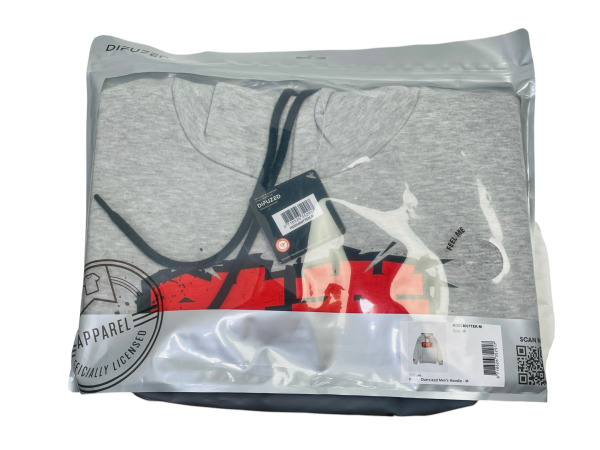 Tekken Licensed Oversized Men's Hoodie - Grijs - Maat M