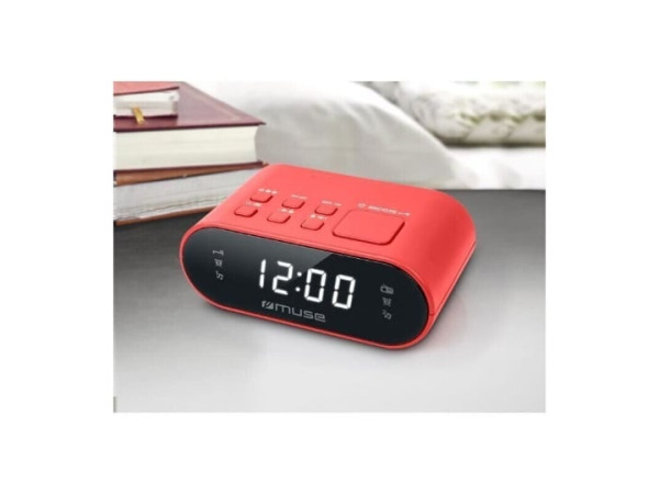 Muse M-10RED - Compacte wekkerradio - voorkeuzezenders – foto 2 – kavel bij XL Auctions