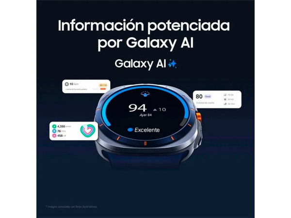 Samsung Galaxy Watch Ultra- 47mm - E-simkaart - Titanium – foto 4 – kavel bij XL Auctions