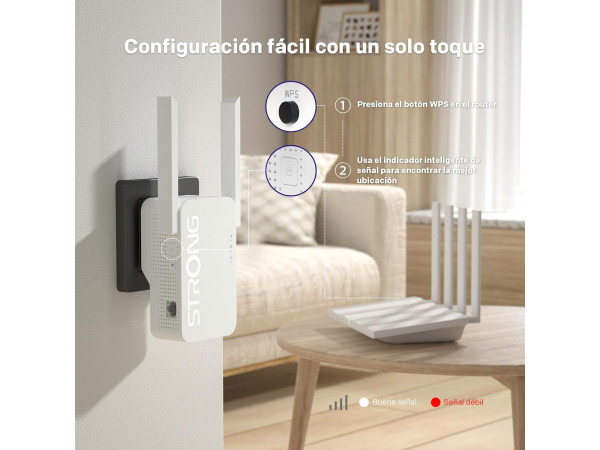 STRONG WiFi 6 AX3000 Repeater - WiFi 6 - 3000 Mbps – foto 6 – kavel bij XL Auctions