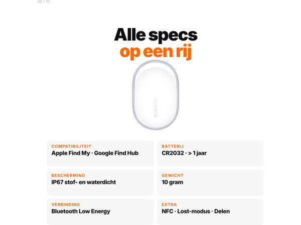 4x Xiaomi Tag - Bluetooth Tracker - Apple Find My & Android – foto 3 – kavel bij XL Auctions