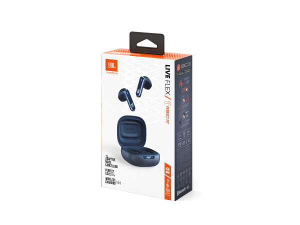 JBL Live Flex - In-ear Draadloze oordopjes - Blauw – foto 3 – kavel bij XL Auctions