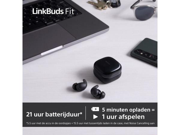 Sony LinkBuds Fit – Draadloze oordopjes met Noise Cancelling – foto 5 – kavel bij XL Auctions