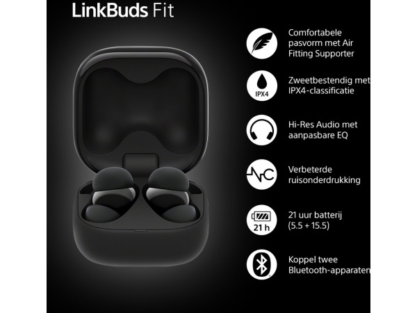 Sony LinkBuds Fit – Draadloze oordopjes met Noise Cancelling – foto 7 – kavel bij XL Auctions