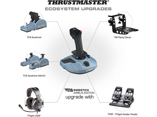 Thrustmaster TCA Officer Pack Airbus Edition - Stick & Gas – foto 6 – kavel bij XL Auctions