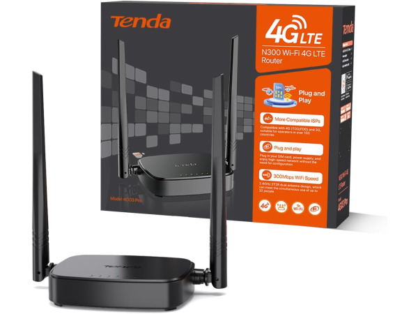 Tenda 4G03 Pro 4G LTE Router, WLAN-router voor simkaart – kavel bij XL Auctions