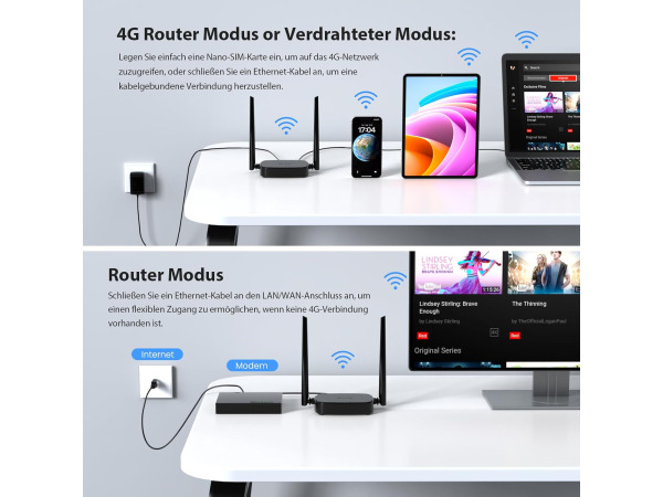 Tenda 4G03 Pro 4G LTE Router, WLAN-router voor simkaart – foto 5 – kavel bij XL Auctions