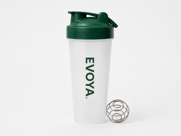 5x Evoya shakebeker 600ml