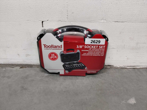 Toolland dopsleutelset 29-pack staal – foto 2 – kavel bij XL Auctions