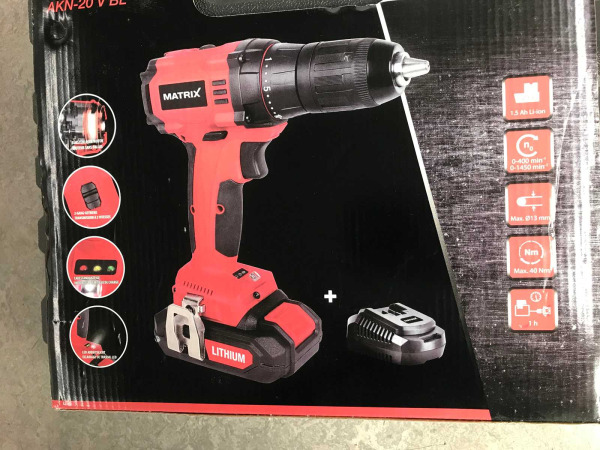 Matrix schroefboormachine AKN-20 V BL – foto 7 – kavel bij XL Auctions