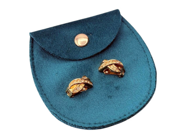 Christian Dior | Vintage Strass Crossover Clips