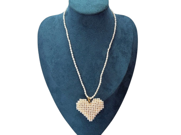Ginza | Prachtig Parelcollier met Hart Hanger
