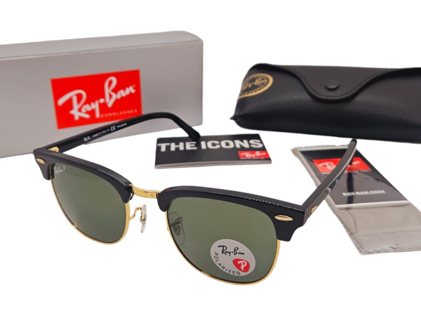 Ray-Ban | Clubmaster Iconische Gepolariseerde Zonnebril