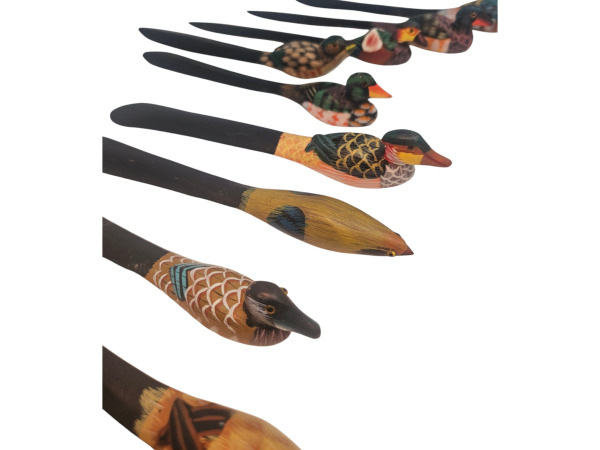 Exclusieve Set van 10 Handgesneden Briefopeners