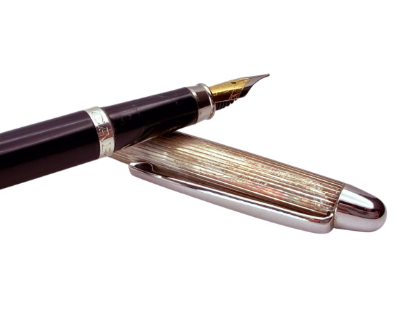 Caran d'Ache | Madison Elegante Bicolor Vulpen met Gegroefde Verzilverde Dop – foto 6 – kavel bij XL Auctions