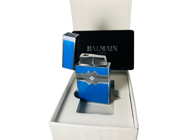 Balmain | Exclusieve Luxe Gas Aansteker in Kobaltblauw