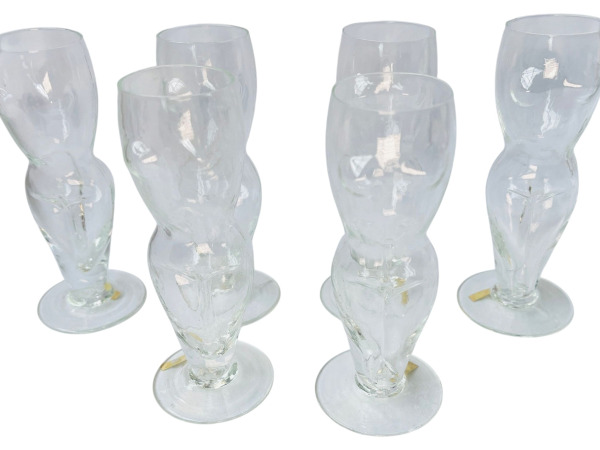 Luxe Vrouwentorso Glazen - Set van 6