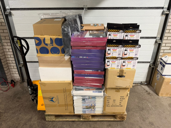 Mixpallet vol met Overstock - Alles Nieuw 