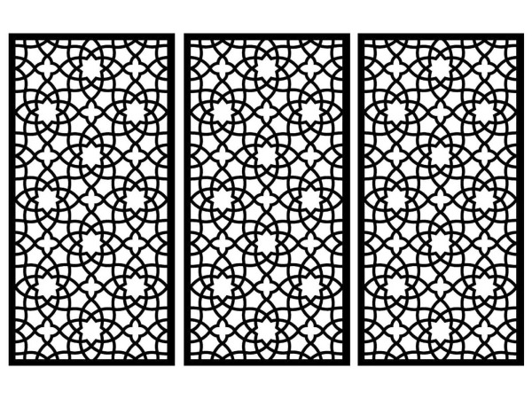 3x Composiet terrasscherm "Alhambra" 180x90cm