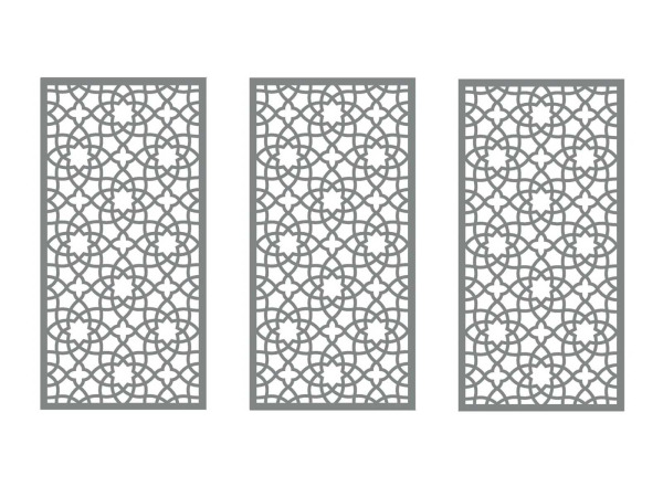 3x Composiet terrasscherm "Alhambra" 180x90cm