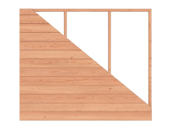 Douglas Zweeds Rabat Wand voor Overkapping – 240×221cm