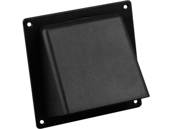 Nedco Gevelklep - Ventilatie - Kunststof - Ø 150 mm - Zwart