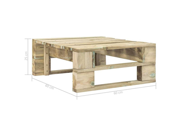 Tuinhocker van grenenhout 60x60x25cm – foto 4 – kavel bij XL Auctions