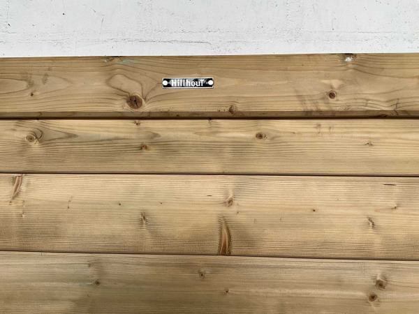Hillhout terrasscherm vurenhout 218x101cm – foto 5 – kavel bij XL Auctions