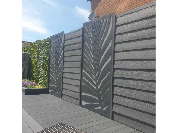 3x Composiet terrasscherm "Frond" 180x90cm – kavel bij XL Auctions