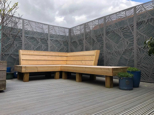 3x Composiet terrasscherm "Vendure" 180x90cm – foto 5 – kavel bij XL Auctions
