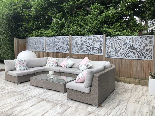 3x Composiet terrasscherm "Vendure" 180x90cm – foto 6 – kavel bij XL Auctions