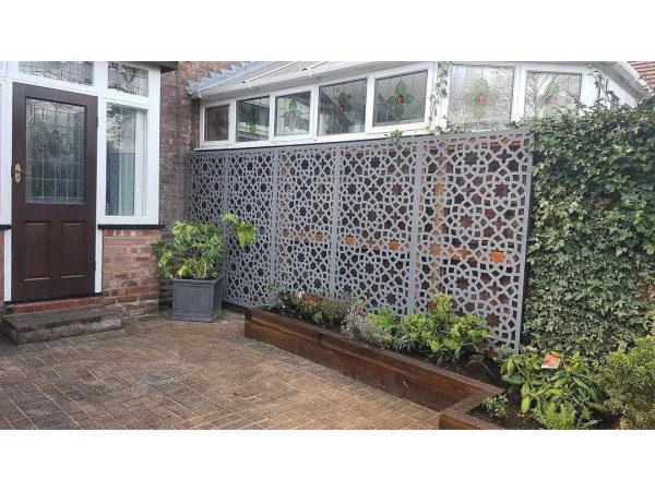 3x Composiet terrasscherm "Alhambra" 180x90cm – foto 5 – kavel bij XL Auctions