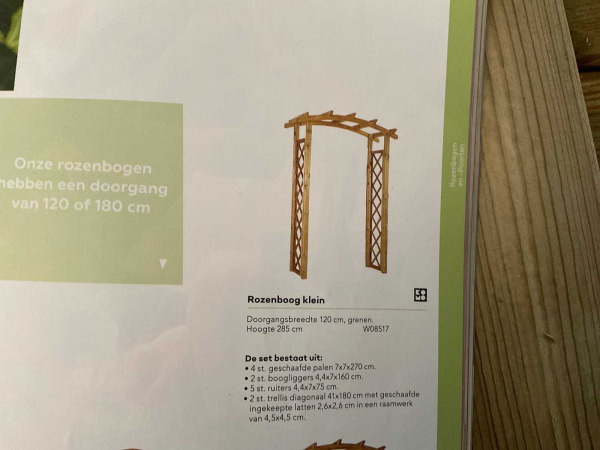Woodvision Grenen rozenboog - 285x120x45cm – foto 3 – kavel bij XL Auctions