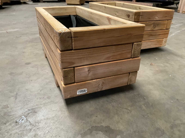 2x Garlux vuren bloembak geïmpregneerd 70x30x30cm – foto 5 – kavel bij XL Auctions