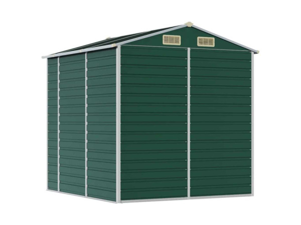 VidaXL metalen tuinschuur groen 215x191x198cm – foto 8 – kavel bij XL Auctions