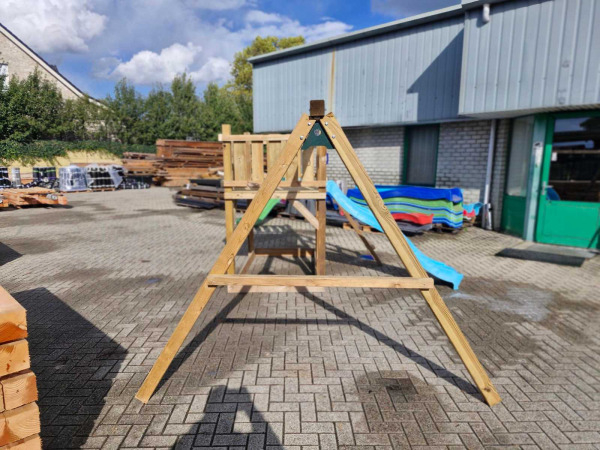 Vrijstaande speeltoren met schommel+glijbaan 410x300x200 cm – foto 5 – kavel bij XL Auctions