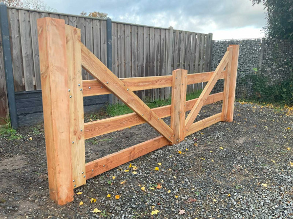 Dubbele poort Douglas - 300x100cm – foto 4 – kavel bij XL Auctions