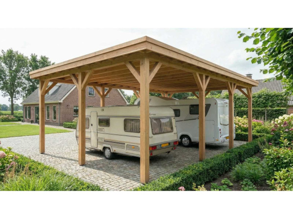 Vrijstaande camper-/caravanoverkapping 660x960x395cm