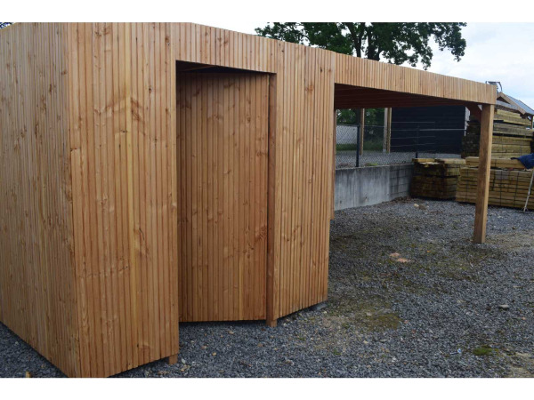 Tuinhuis triple-profiel met overkapping 350x650x240 cm – foto 7 – kavel bij XL Auctions