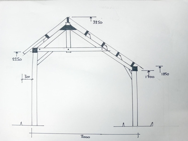 Traditionele Douglas kapschuur 1240x360x325 cm – foto 9 – kavel bij XL Auctions