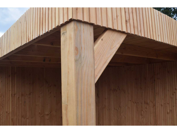 Tuinhuis triple-profiel met overkapping 295x650x240 cm – foto 5 – kavel bij XL Auctions
